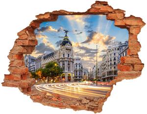 3d fali matrica lyuk a falban Madrid, spanyolország