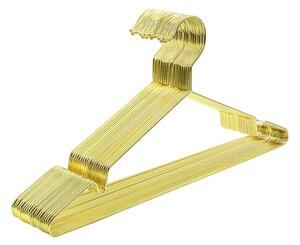 Krómozott vállfák 20 db, 42 x 21 x 0,3 cm, arany