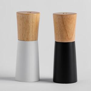 HOME & YOU só- és borsszóró szett fehér/fekete 16cm