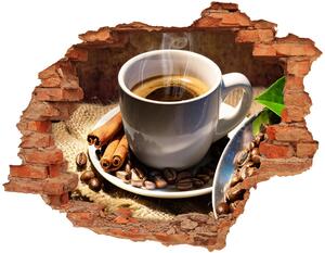 3d fali matrica lyuk a falban Csésze kávé