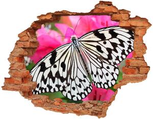 3d fali matrica lyuk a falban Pillangó a virágon