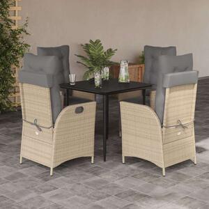 VidaXL Polyrattan Kerti Étkezőgarnitúra - 5 Fős