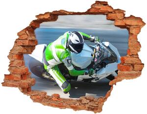 3d fali matrica lyuk a falban Motorkerékpár-verseny
