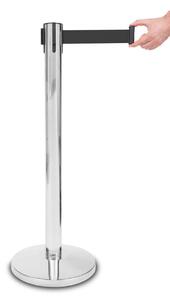 JAKS KERÍTÉSOSZLOP ÖNBEHÚZÓ SZALAGGAL 235CM - EZÜST