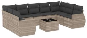 VidaXL Polyrattan Kerti Ülőgarnitúra - 10 részes