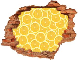 Lyuk 3d fali matrica Szelet citrom