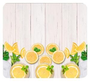 Edzett üveg falvédő tűzhelyhez 50x56 cm Lemons – Wenko