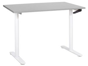 Manuálisan állítható asztal DESTINAS Szürke/fehér 120 cm 72 cm