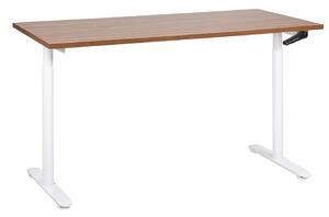 Manuálisan állítható asztal DESTINAS Barna/fehér 160 cm 72 cm
