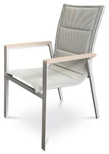 Autronic kerti szék, alumínium, textil, szürke, AZ C-S1110 GREY