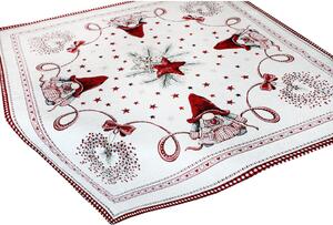 Karácsonyi zsenília terítő Csillagmanó 90x90 cm Chenille IT036