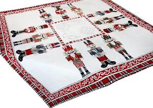 Karácsonyi zsenília terítő Diótörő 90x90 cm Chenille IT035