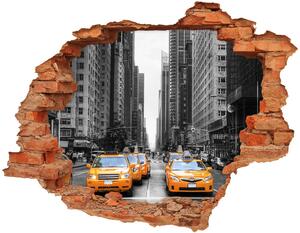 3d-s lyuk vizuális effektusok matrica New york taxi