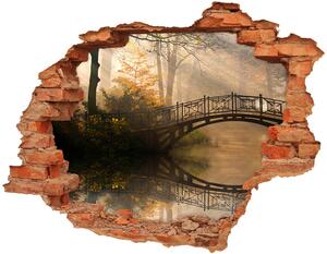 3d-s lyuk vizuális effektusok matrica Régi híd ősszel