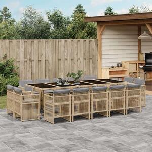 VidaXL Polyrattan Kertbútor Szett - 15 részes