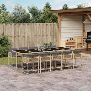 VidaXL Polyrattan Kertbútor Szett - 11 Részes