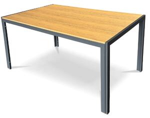 Autronic Kerti asztal, fém, polifából, barna, AZT-S1215 OAK