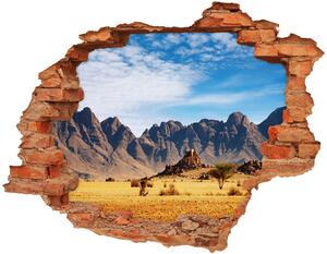 3d-s lyuk vizuális effektusok matrica Rocks namíbia