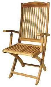 Arlington összecsukható szék teak natur fából 55x61x102 cm