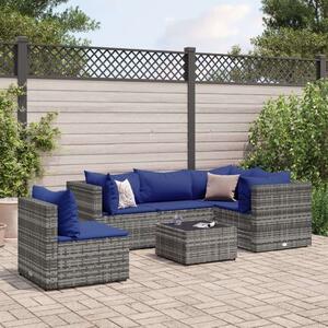 VidaXL Polyrattan Kerti Ülőgarnitúra - 6 részes szett