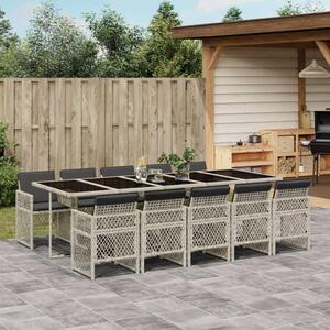 VidaXL Polyrattan Kerti Étkezőgarnitúra - 11 részes