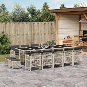 VidaXL Polyrattan Kerti Étkezőgarnitúra - 15 részes