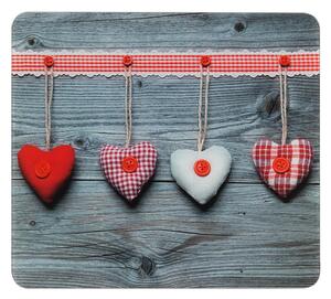 Edzett üveg falvédő tűzhelyhez 50x56 cm Hearts – Wenko