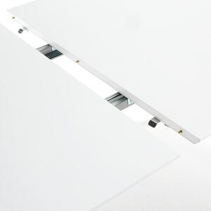 Fehérre lakkozott összecsukható étkezőasztal Kave Home Oqui 120/200 x 120 cm