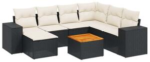 VidaXL Polyrattan Kerti Ülőgarnitúra - 8 részes