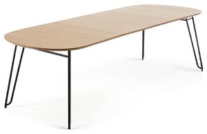 Tölgy összecsukható étkezőasztal Kave Home Novac 140-220 x 90 cm