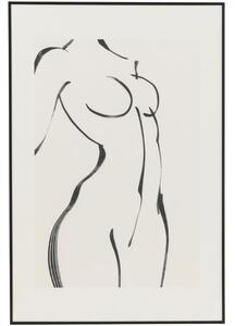Fehér festmény J-Line Wahine 90,5 x 60 cm