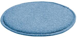 Sötétkék szövetpárna Kave Home Silke 35 cm