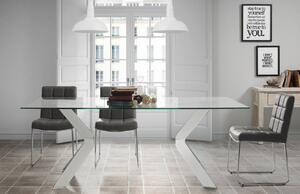 Üveg étkezőasztal Kave Home Westport 180 x 90 cm