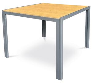 Autronic Kerti asztal, fém, polifából, barna, AZT-S1209 OAK