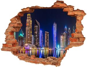 3d-s lyuk vizuális effektusok matrica Dubai éjjel