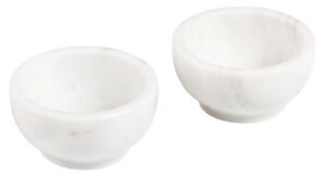 Két fehér márványtálból álló készlet Kave Home Callhan 7,5 cm