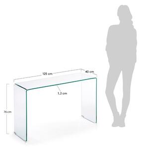 Üveg fésülködőasztal Kave Home Burano 125 x 40 cm