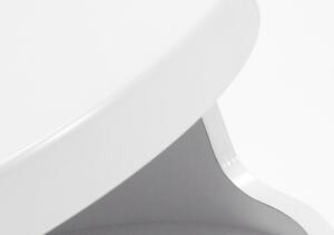 Fehérre lakkozott oldalasztal Kave Home Kagyló 40 cm