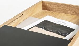 Tölgy oldalasztal Kave Home Részlet 50 x 30 cm