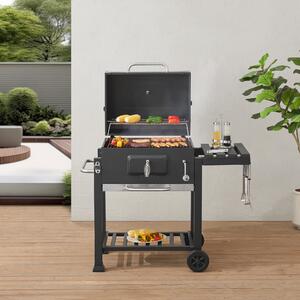 [casa.pro] Faszenes grill Arnad 105x114x47,5cm fekete