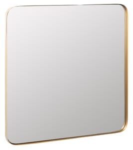 Arany fém függőtükör Kave Home Marco 60 x 60 cm