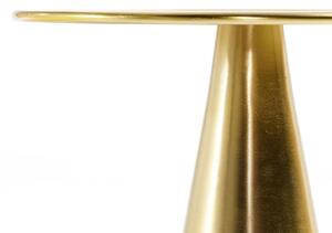 Arany kerek fém oldalasztal Kave Home Rhet 39 cm