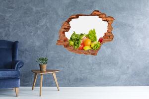 Fali matrica lyuk a falban Gyümölcsök és zöldségek