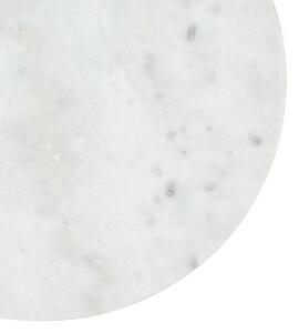 Fehér márvány oldalasztal Kave Home Sheffield 43 cm