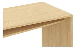 Íróasztal tölgyfa dekoros asztallappal 130x50 cm Mitch - TemaHome