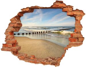 Fali matrica lyuk a falban A strand a balti-tengeren