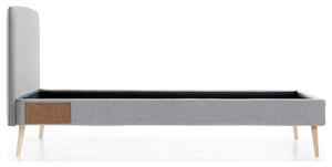 Szürke szövetágy Kave Home LYDIA 90 x 190 cm