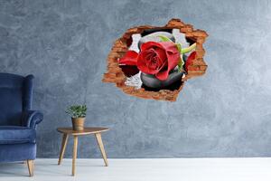 Fali matrica lyuk a falban Vörös rózsa