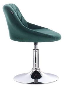 HR1054N Sötétzöld modern velúr szék