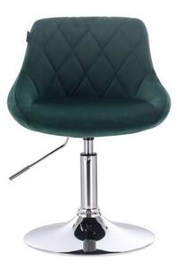 HR1054N Sötétzöld modern velúr szék